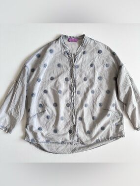 MARISIMA Made in Italy Tunic Top Grey Blue Size 8/12